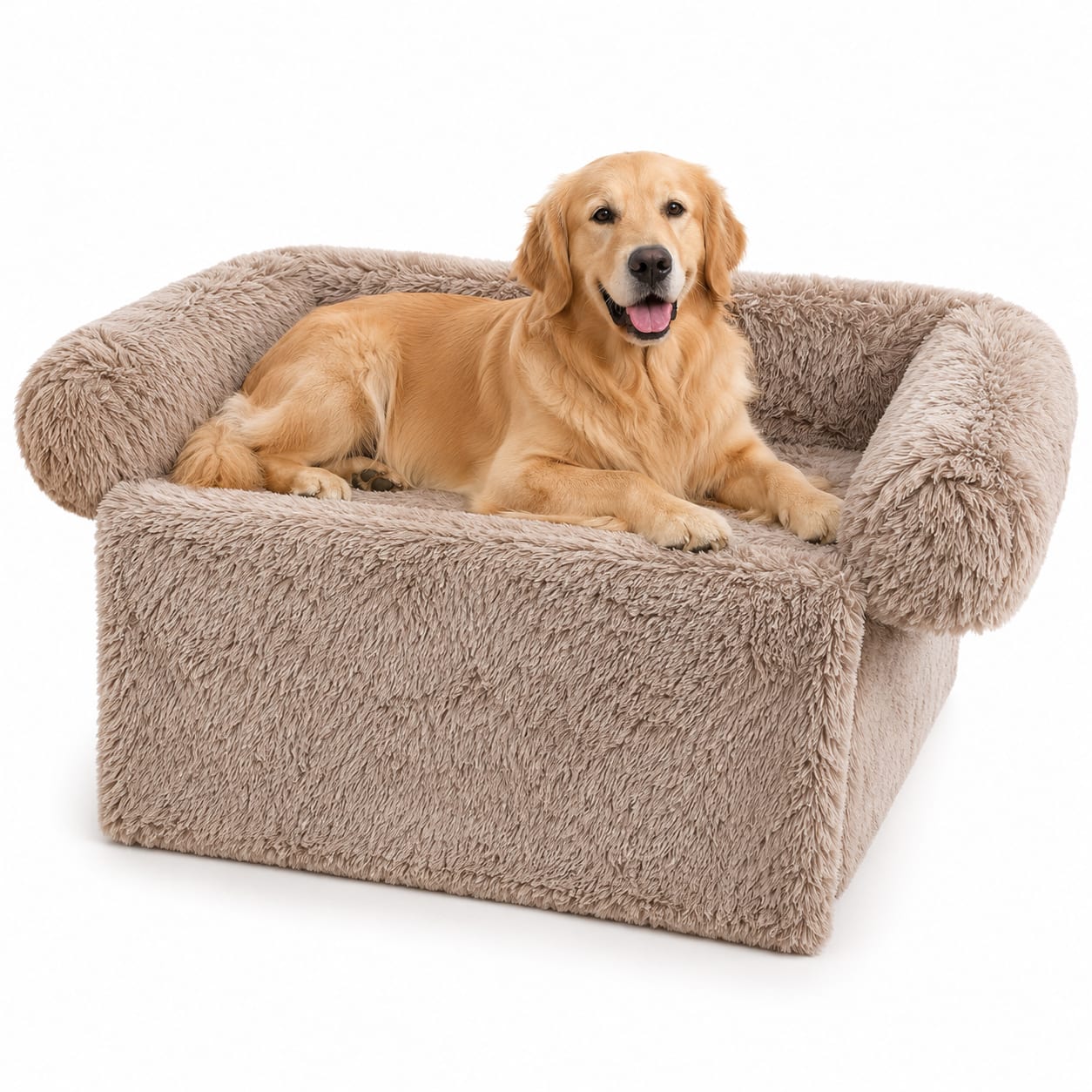 CozyNest Calming Sofa Dog Bed