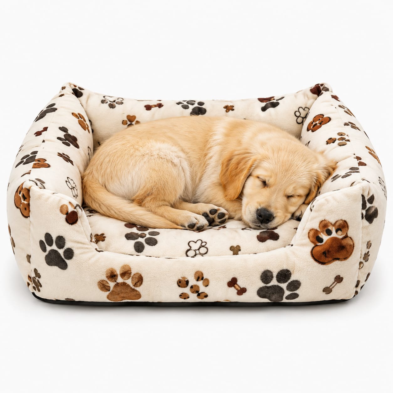 SnugglePaws Plush Lounger Bed