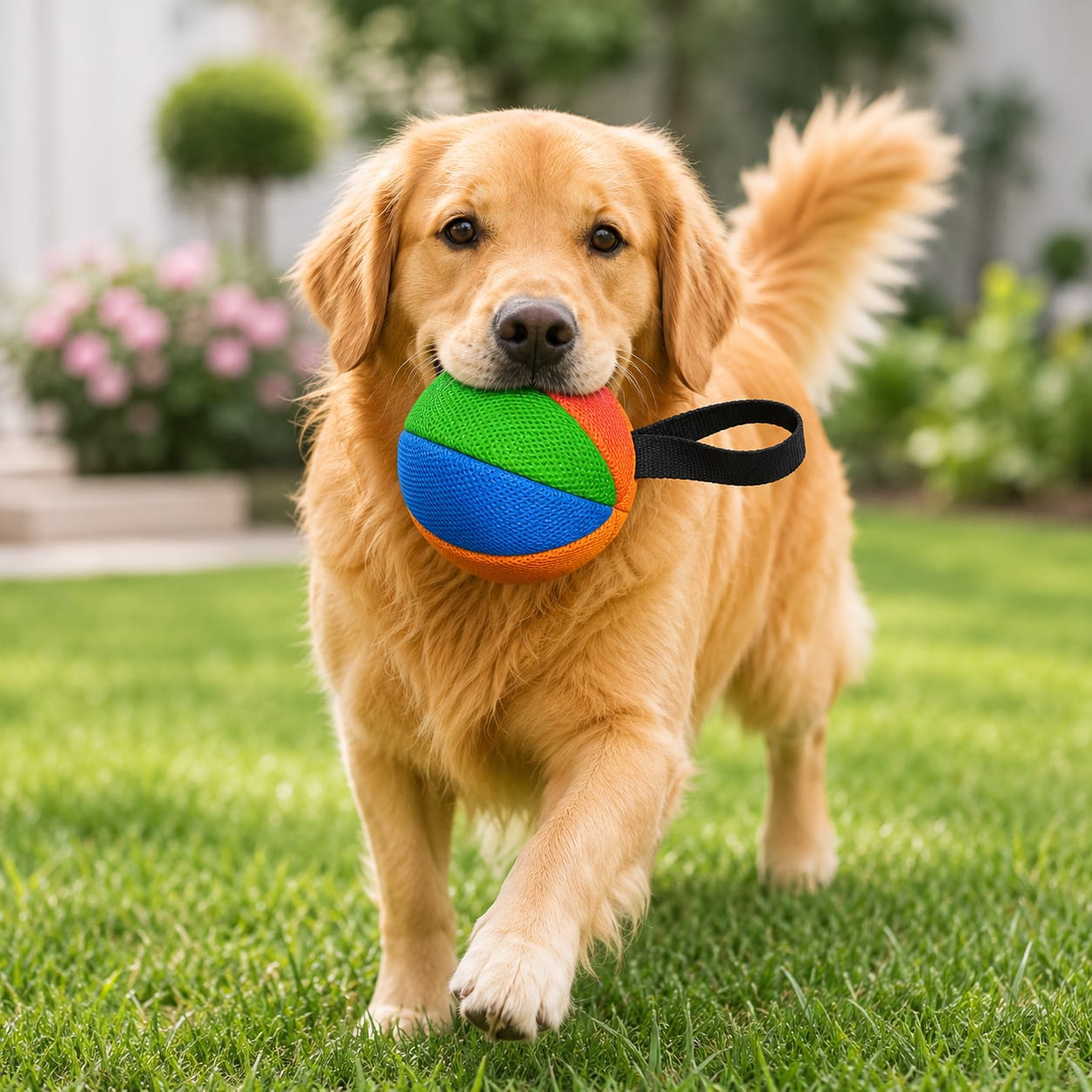 TugBounce Interactive Dog Ball