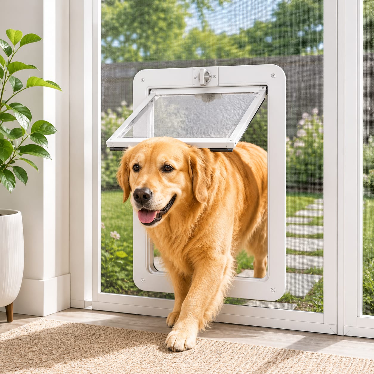 EasyPaws Lockable Dog Screen Door