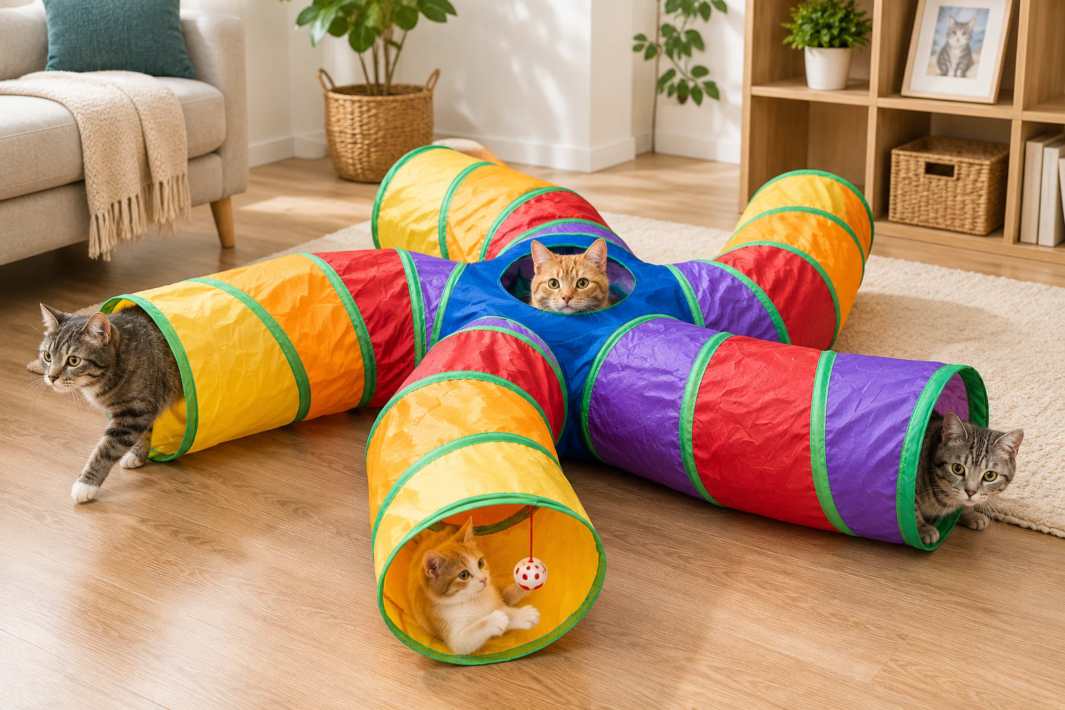 Depets 5-Way Large Cat Tunnel