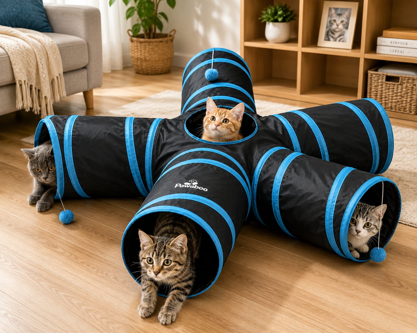 5-Way Collapsible Cat Tunnel