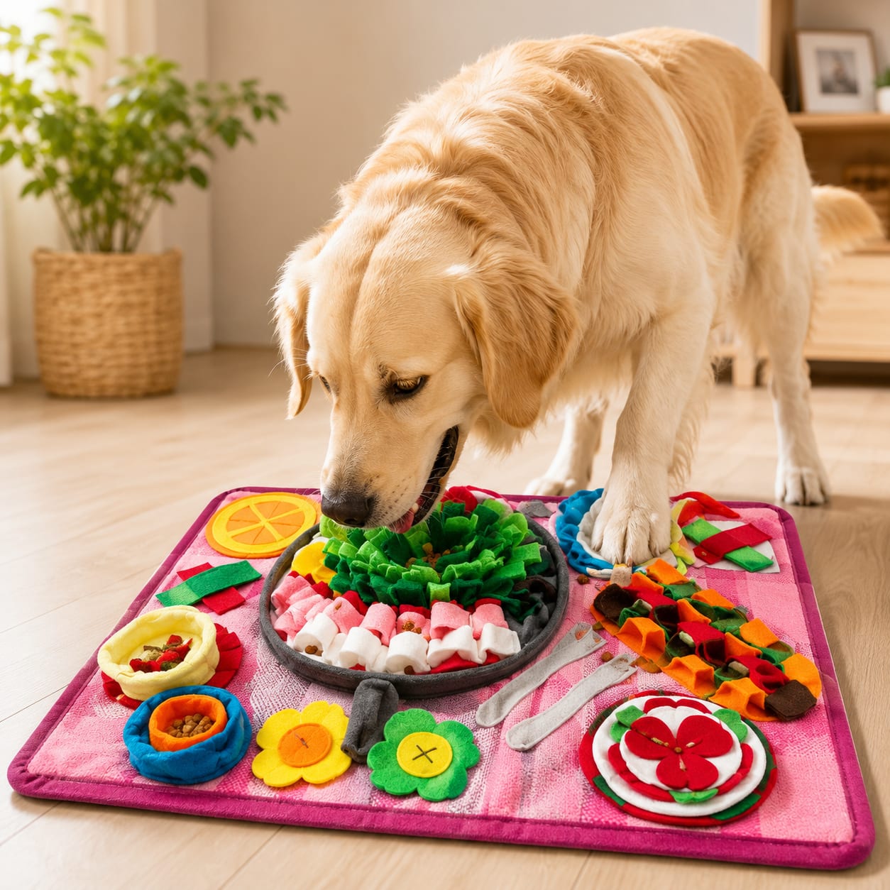 Rainbow Snuffle Mat For Dogs