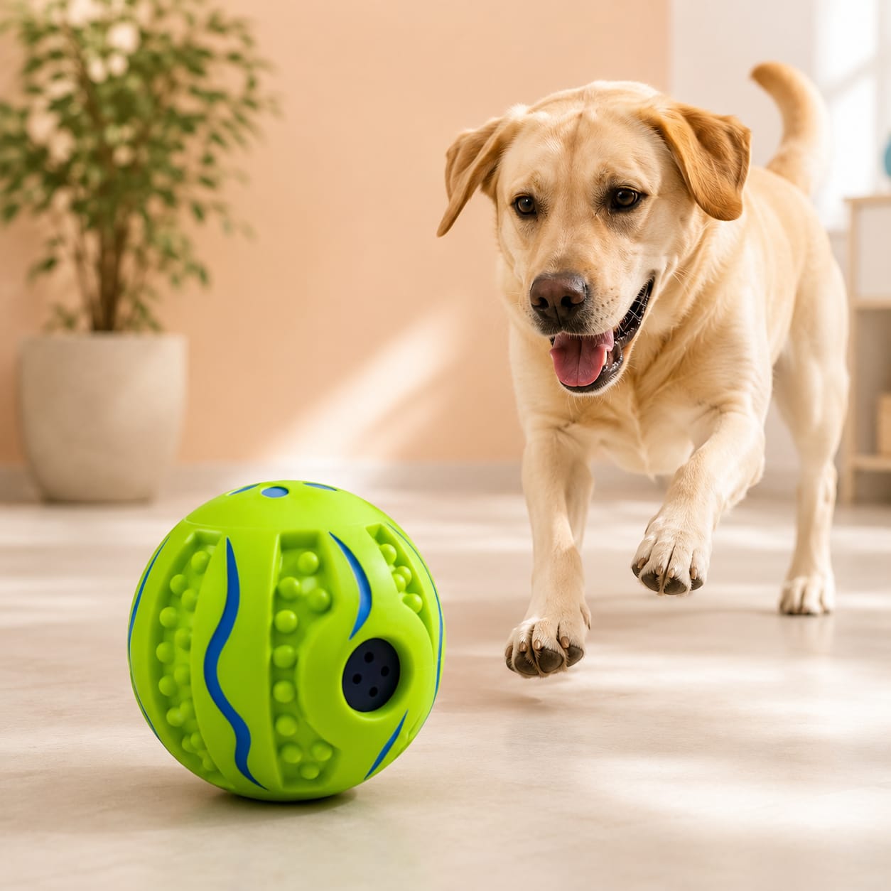 Foodie Puppies Interactive Hard Squeaky Ball