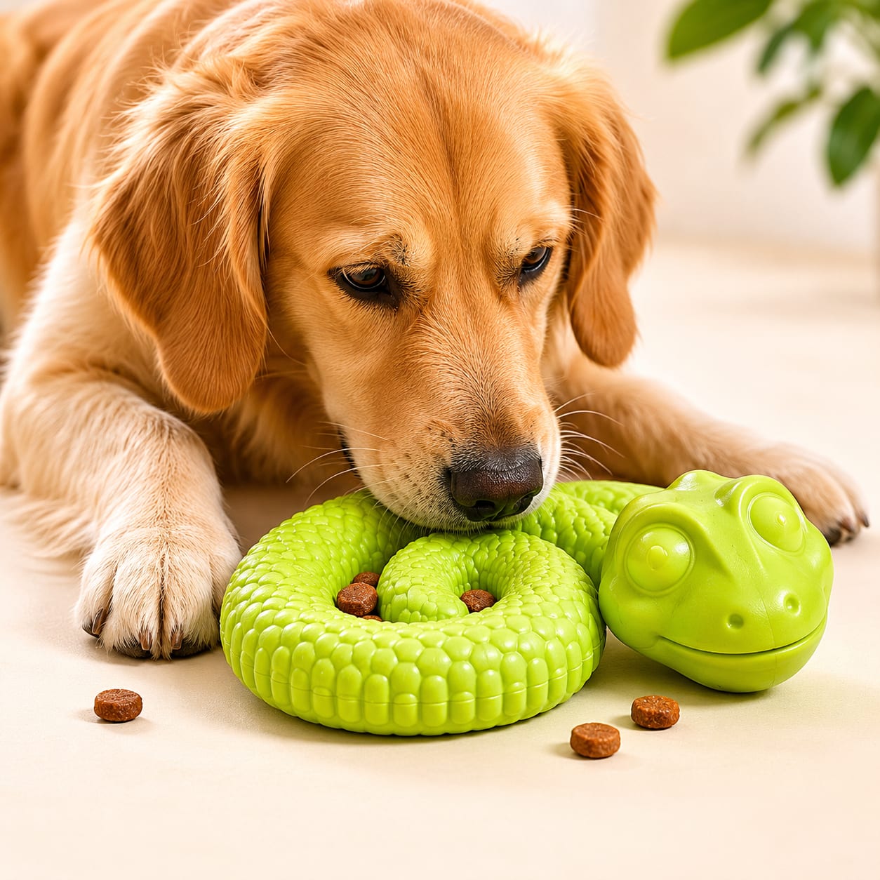Trixie Snack Coiled Snake Dog Puzzle Toy