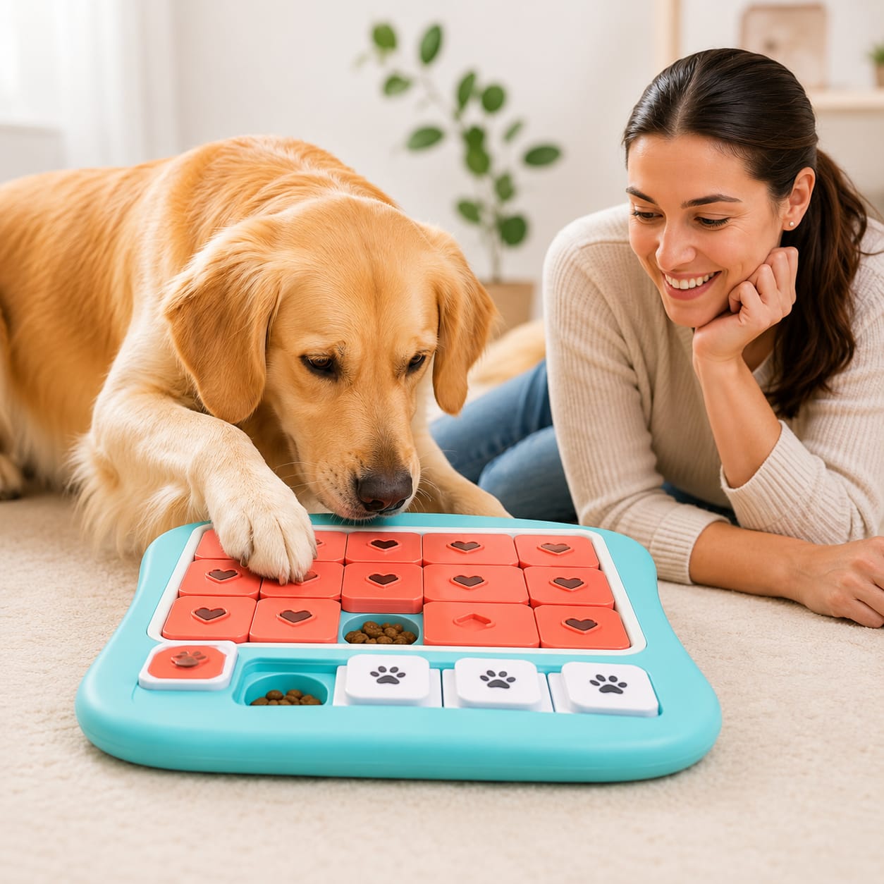 Smart Dog Interactive Treat Puzzle Board