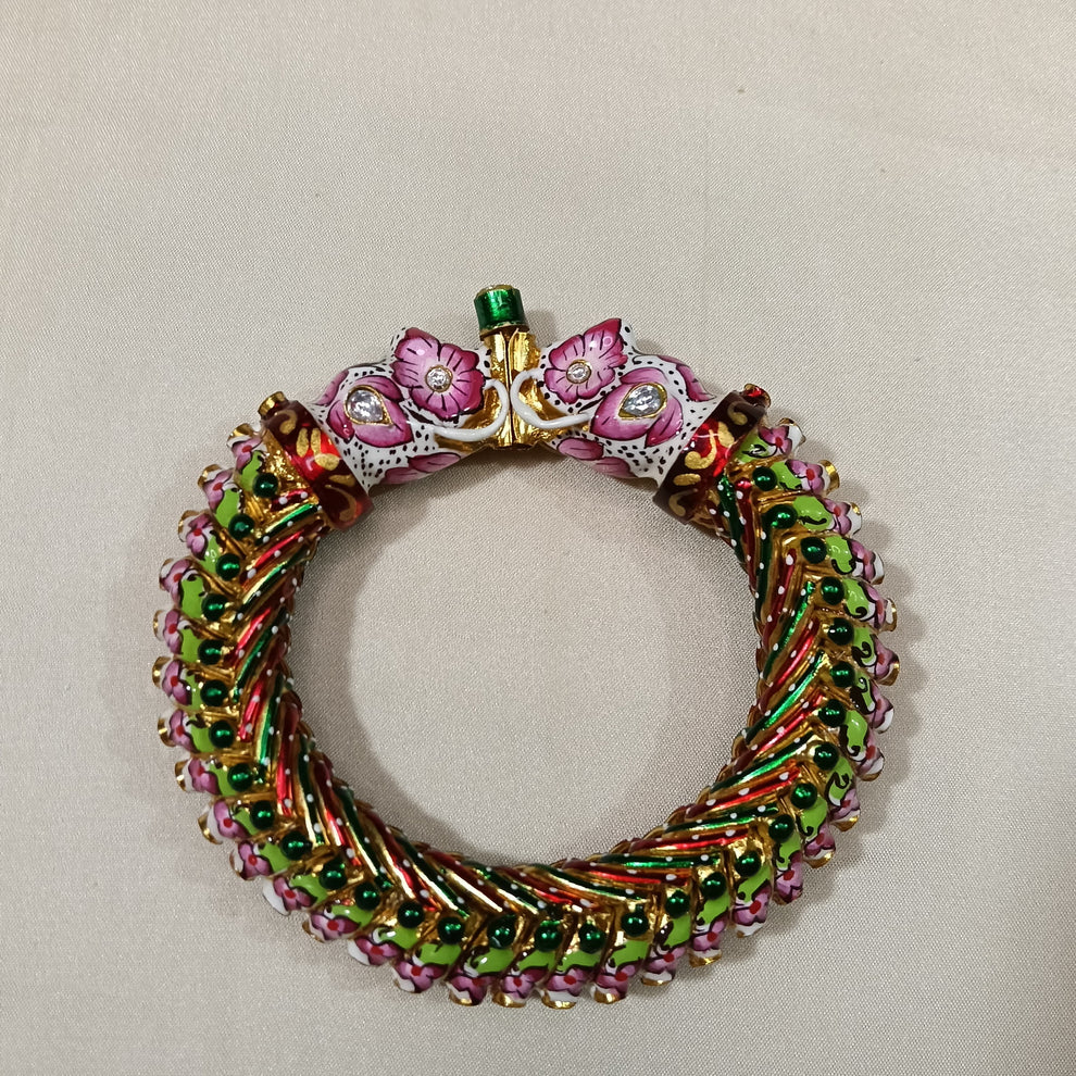 1 Stone Hathi Mukha Sutarla Bangles (Sutarla Kada)