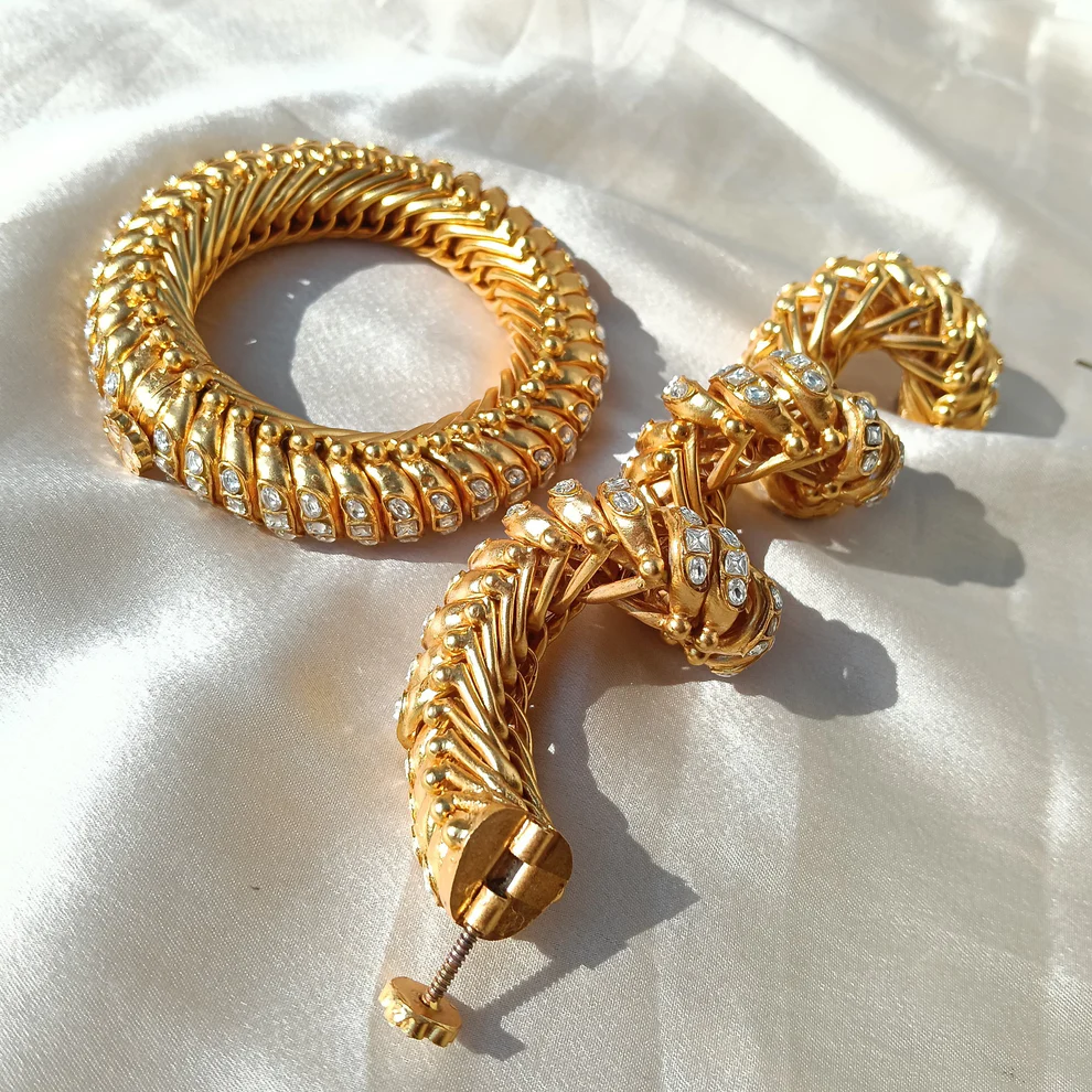 3 stone sutarla bangles (Sutarla kada) View 2