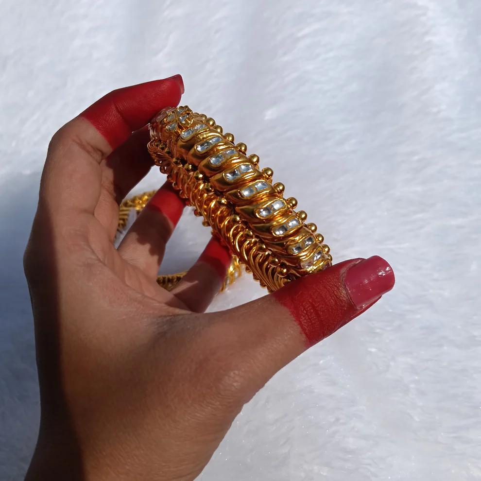 2 Stone Sutarla Bangles (Sutlada Kada)