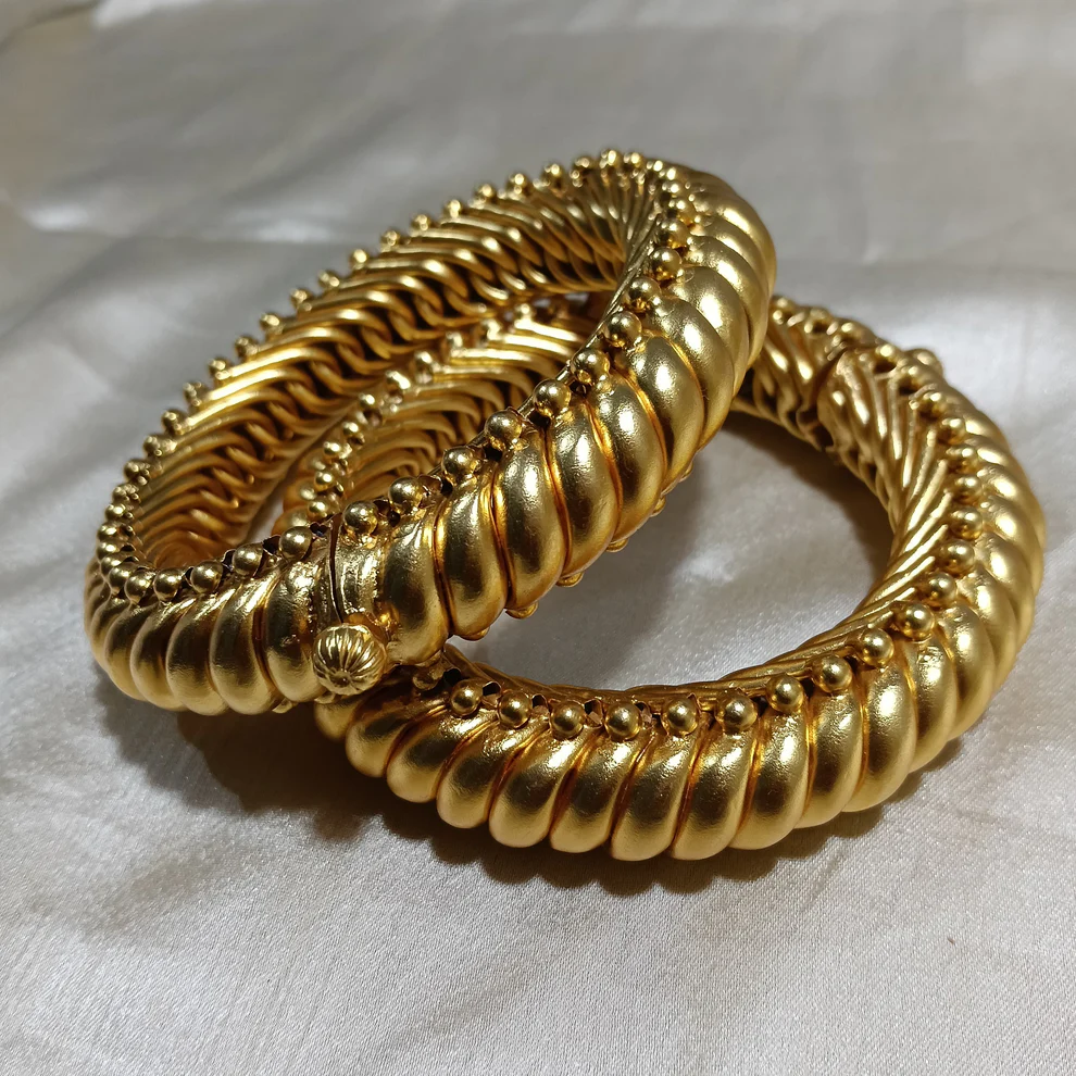 Gold plated 925 silver Sutarla bangles (Sutarla)