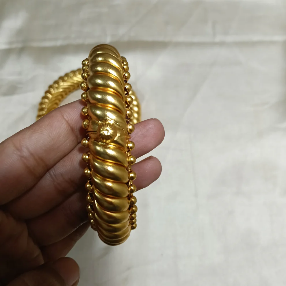 Gold plated 925 silver Sutarla bangles (Sutarla) View 2