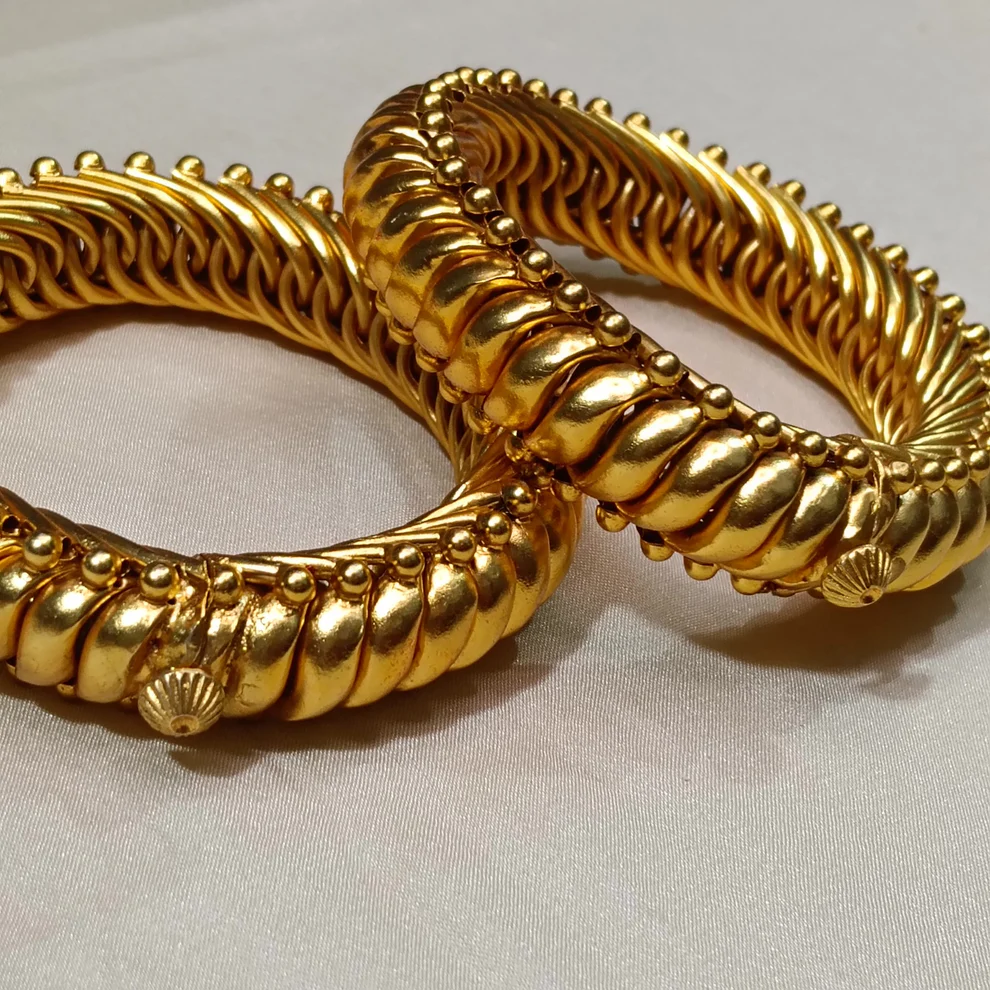 Gold plated 925 silver Sutarla bangles (Sutarla)