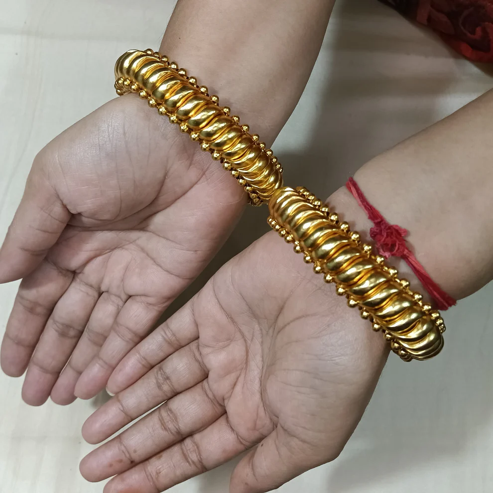 Gold plated 925 silver Sutarla bangles (Sutarla)