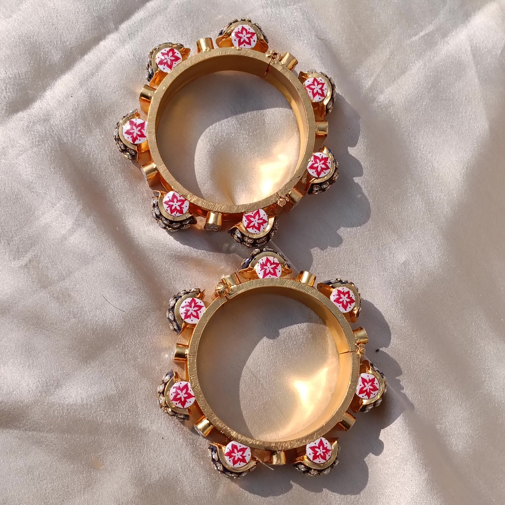 Meenakari Gajra kada (pair) View 2