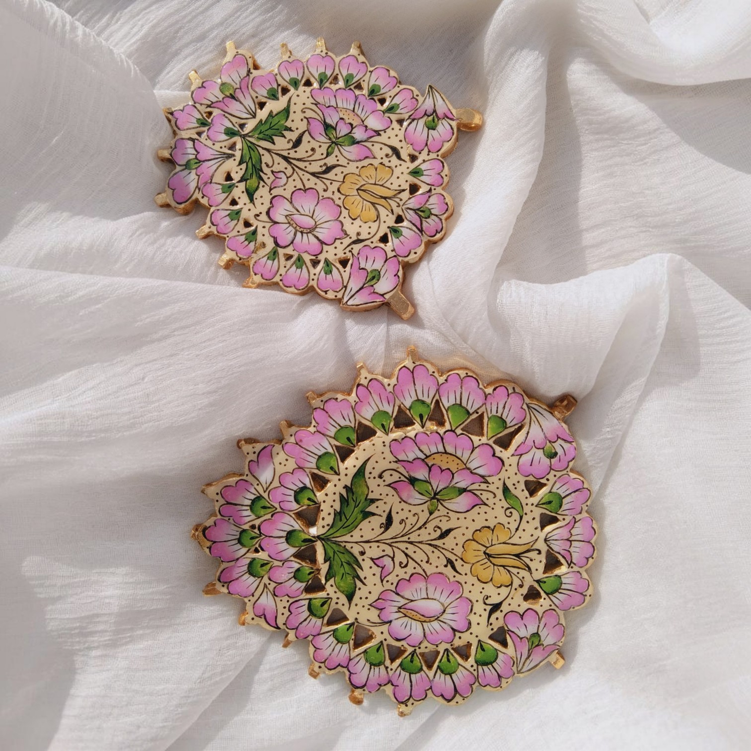 Dual-Sided Meenakari Shrinathji Pendant
