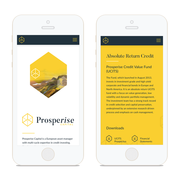 Prosperise Capital Mobile Examples