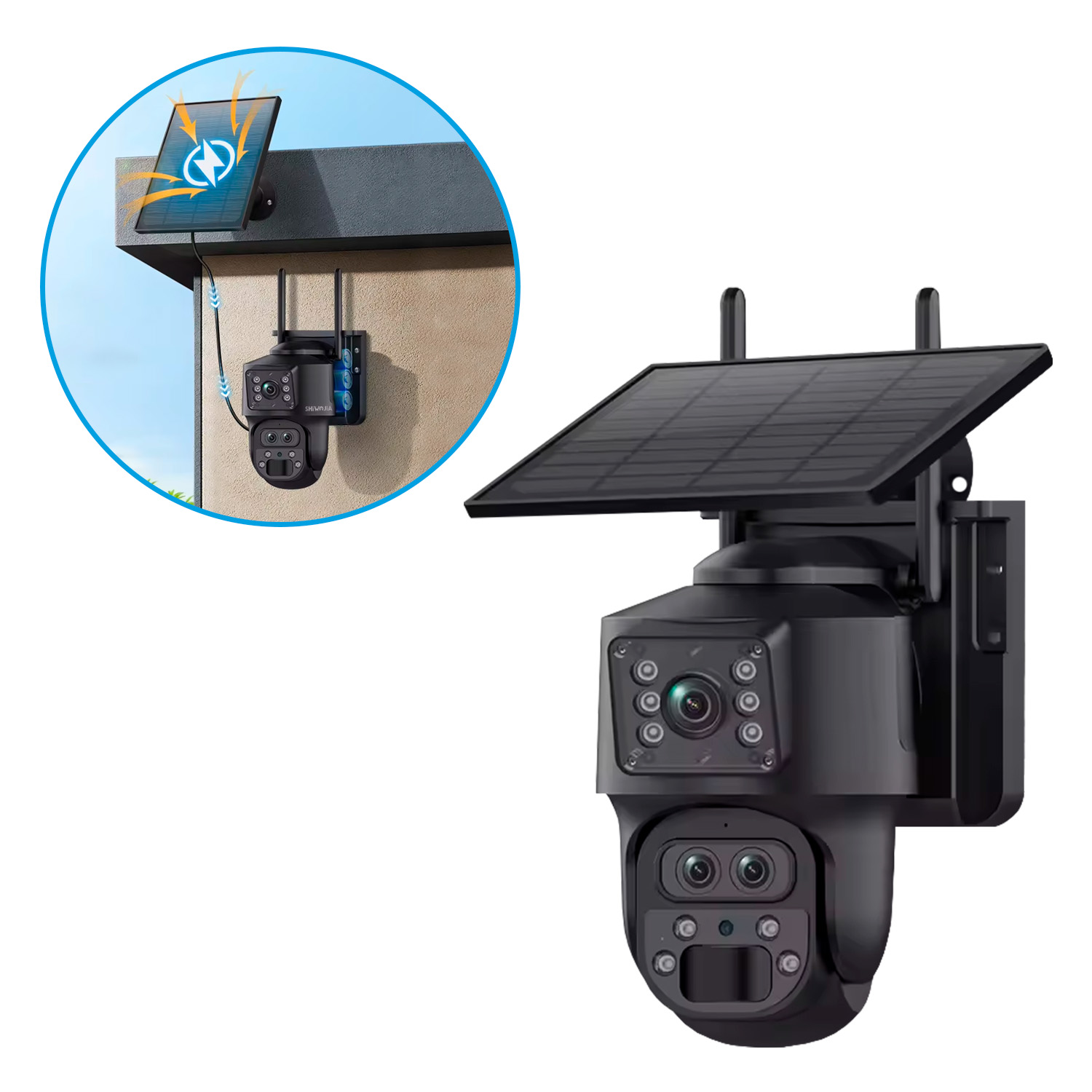 Camara Solar con Chip 3MP – Zoom Óptico X15