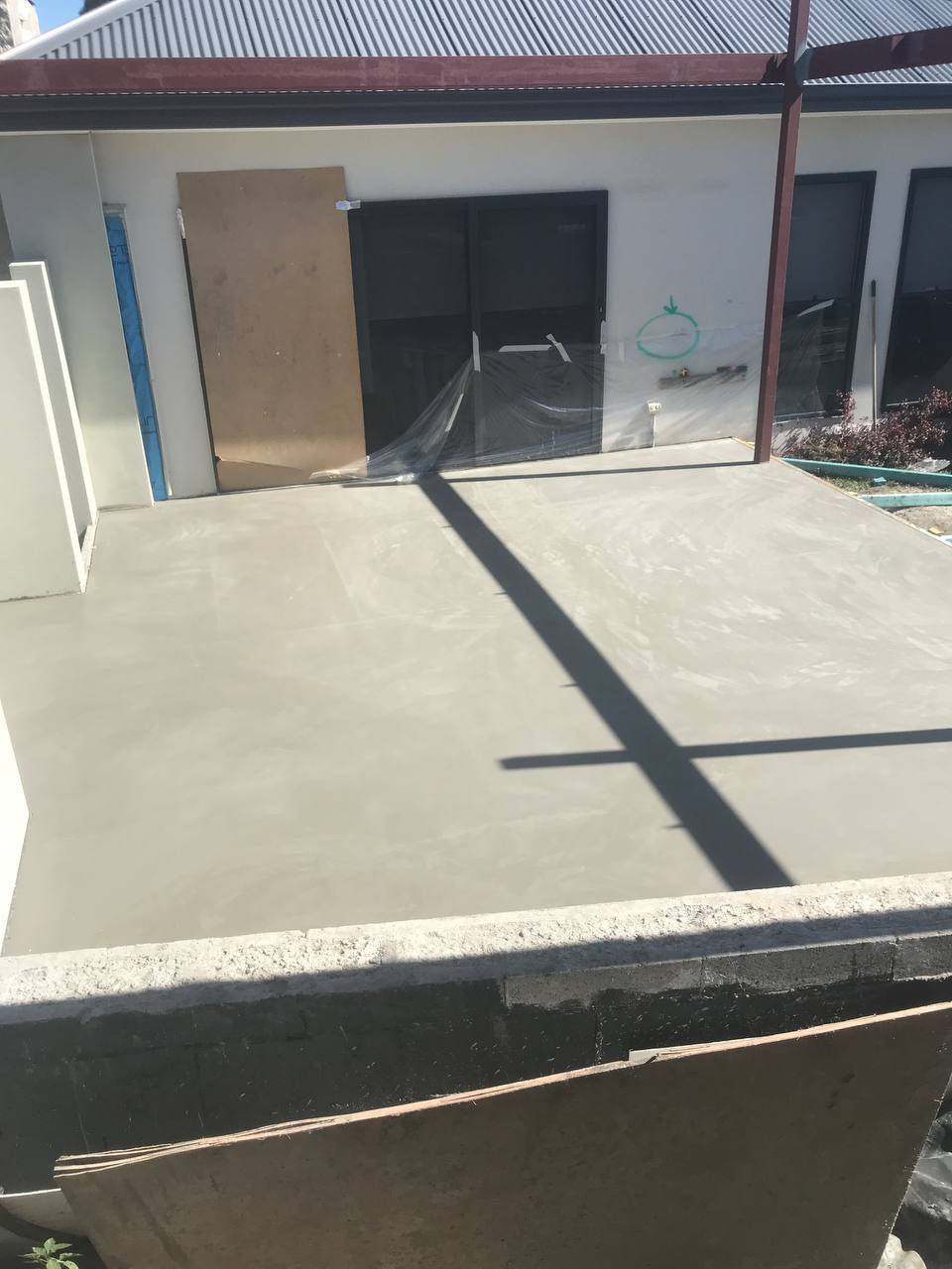 Smooth finish concrete pad Sydney