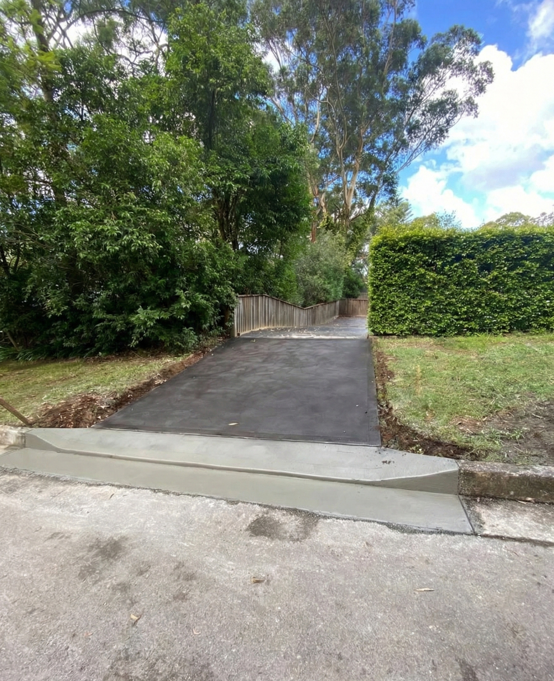 Council concrete layback Sydney