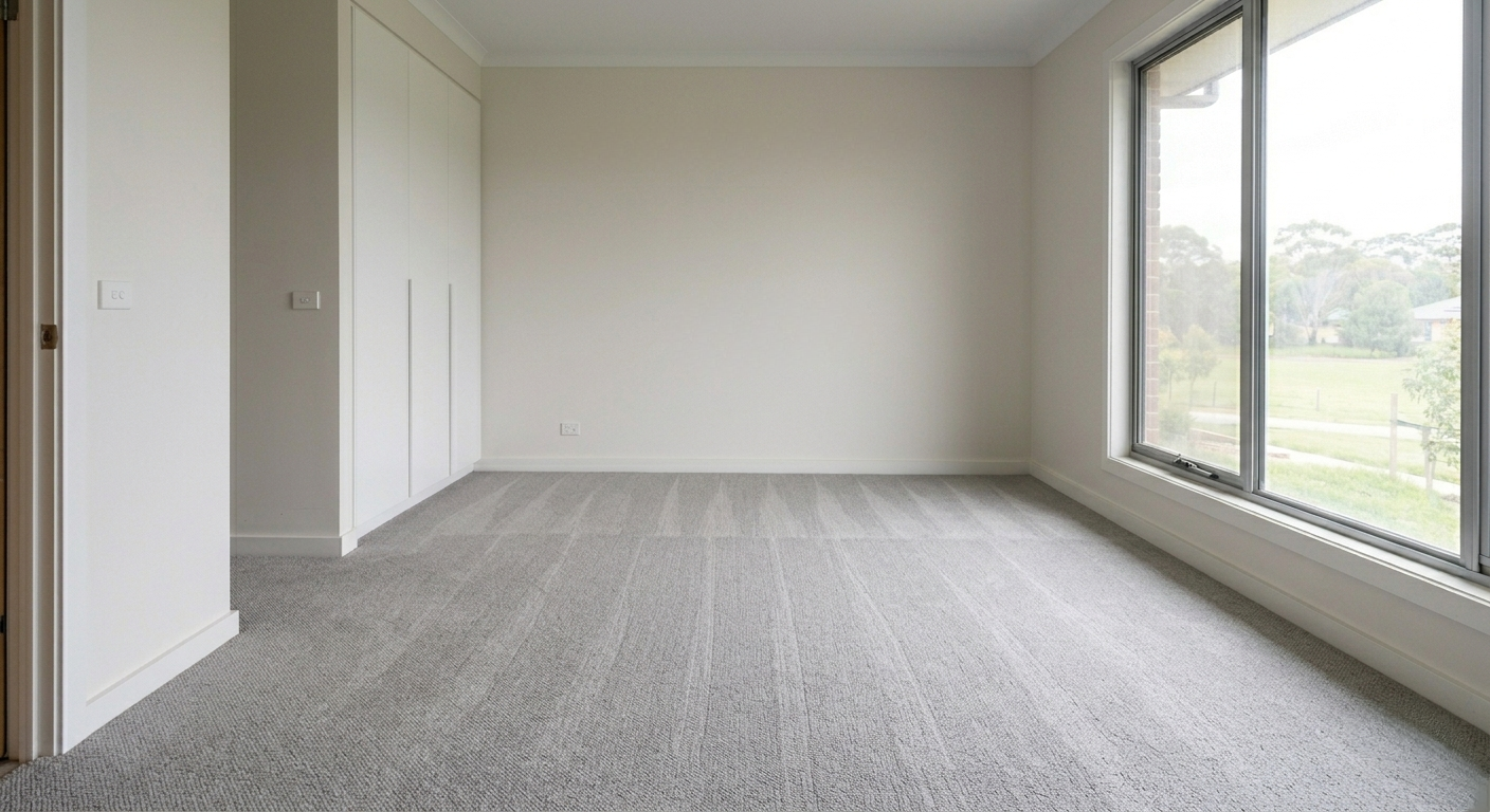 Bedroom after builders handover clean, Sydney NSW