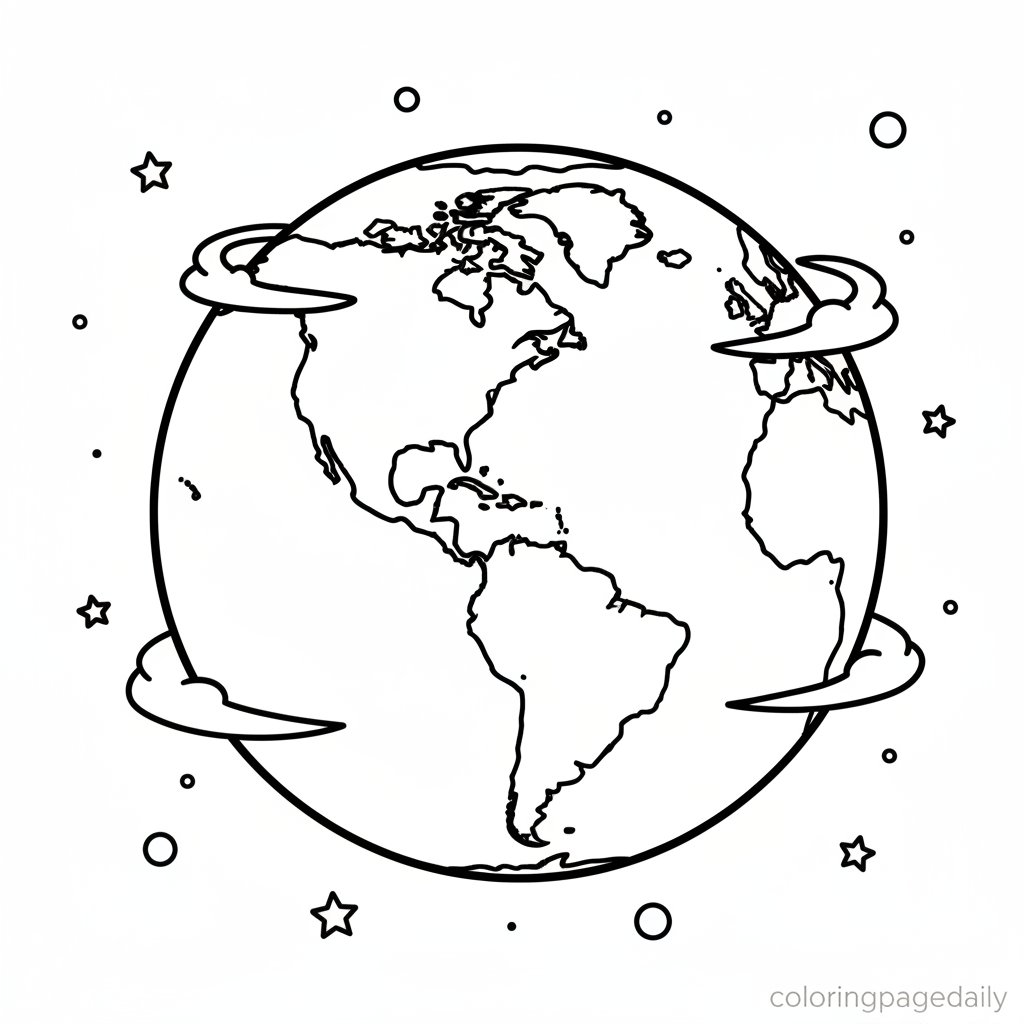 High Tech Space Telescope - Printable Coloring Page