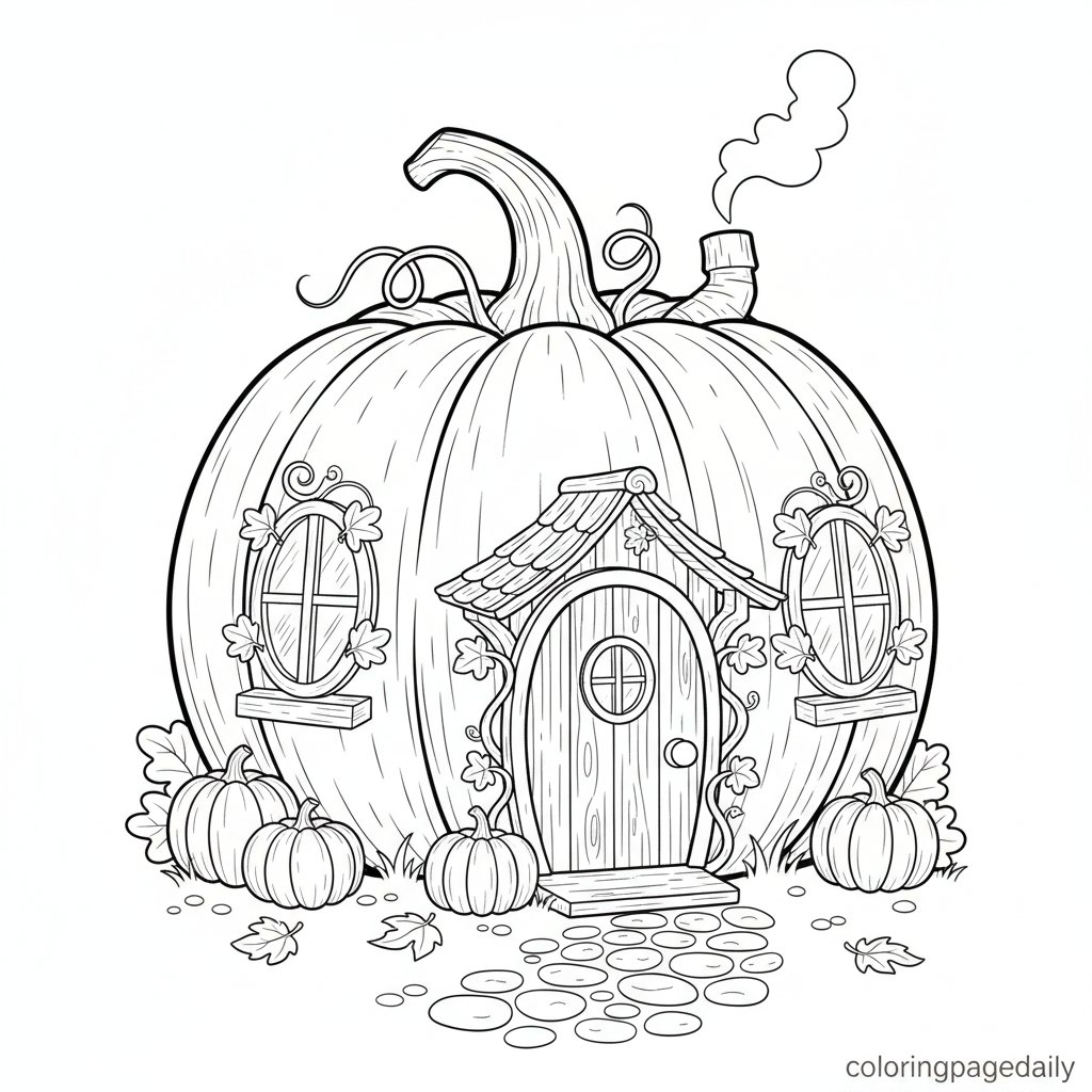 Magical Pocket Watch Meadow - Printable Coloring Page