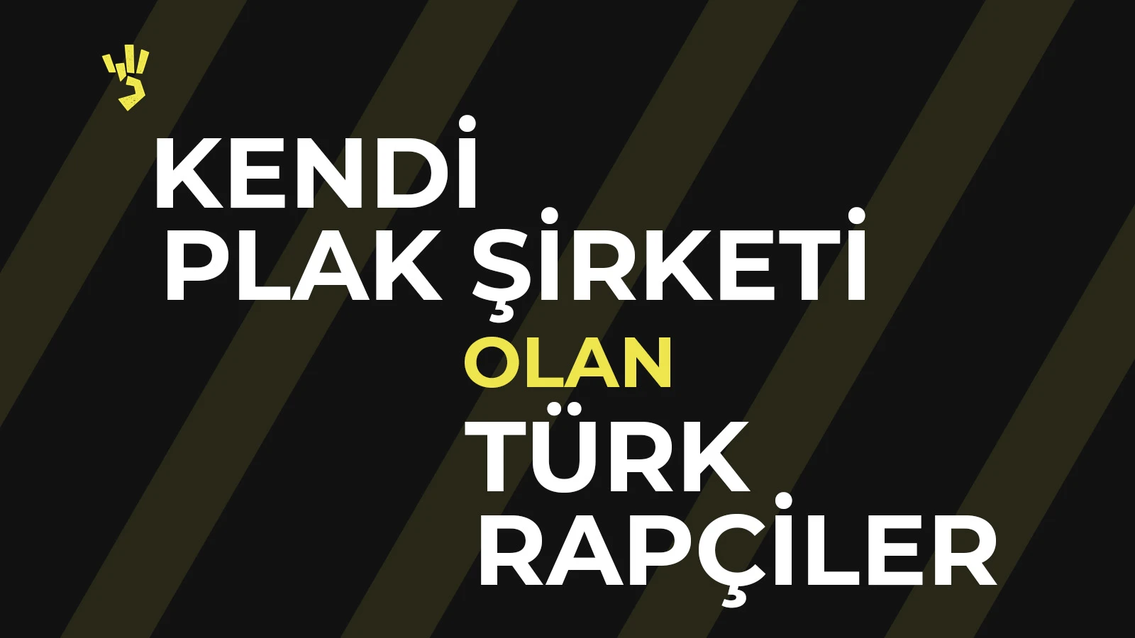 Kendi Plak Şirketi Olan Türk Rapçiler