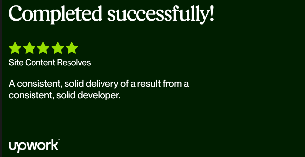 Upwork Client Review