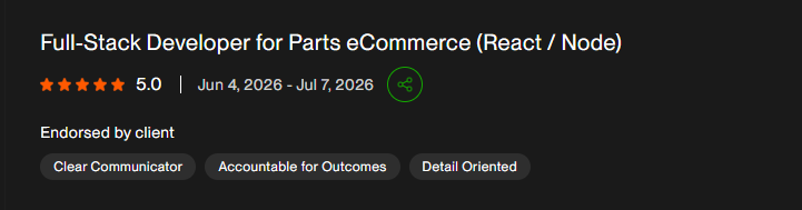 Upwork Client Review
