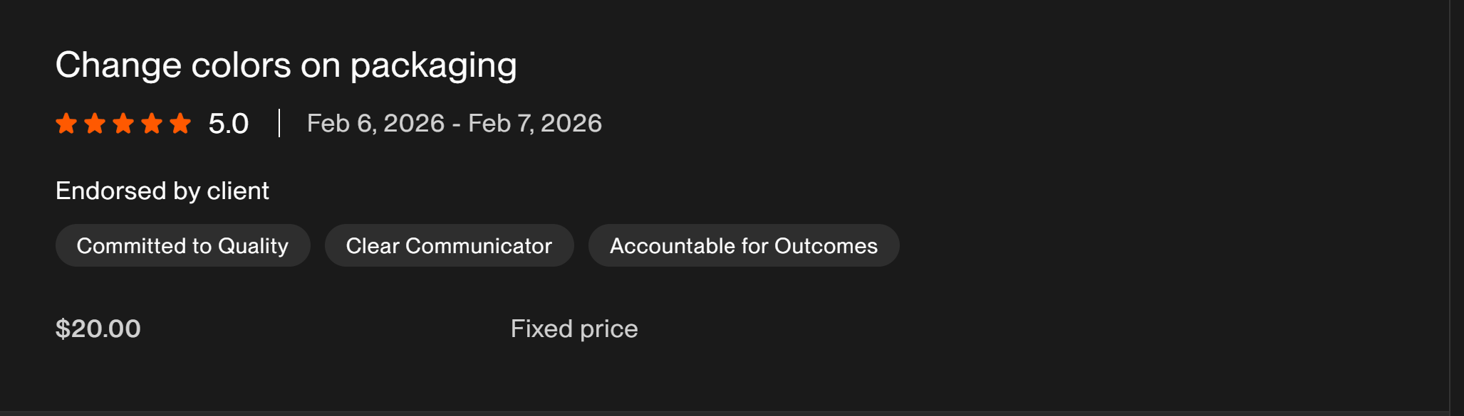 Upwork Client Review