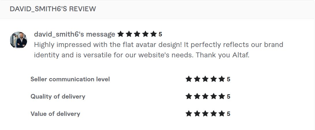 Fiverr Client Review