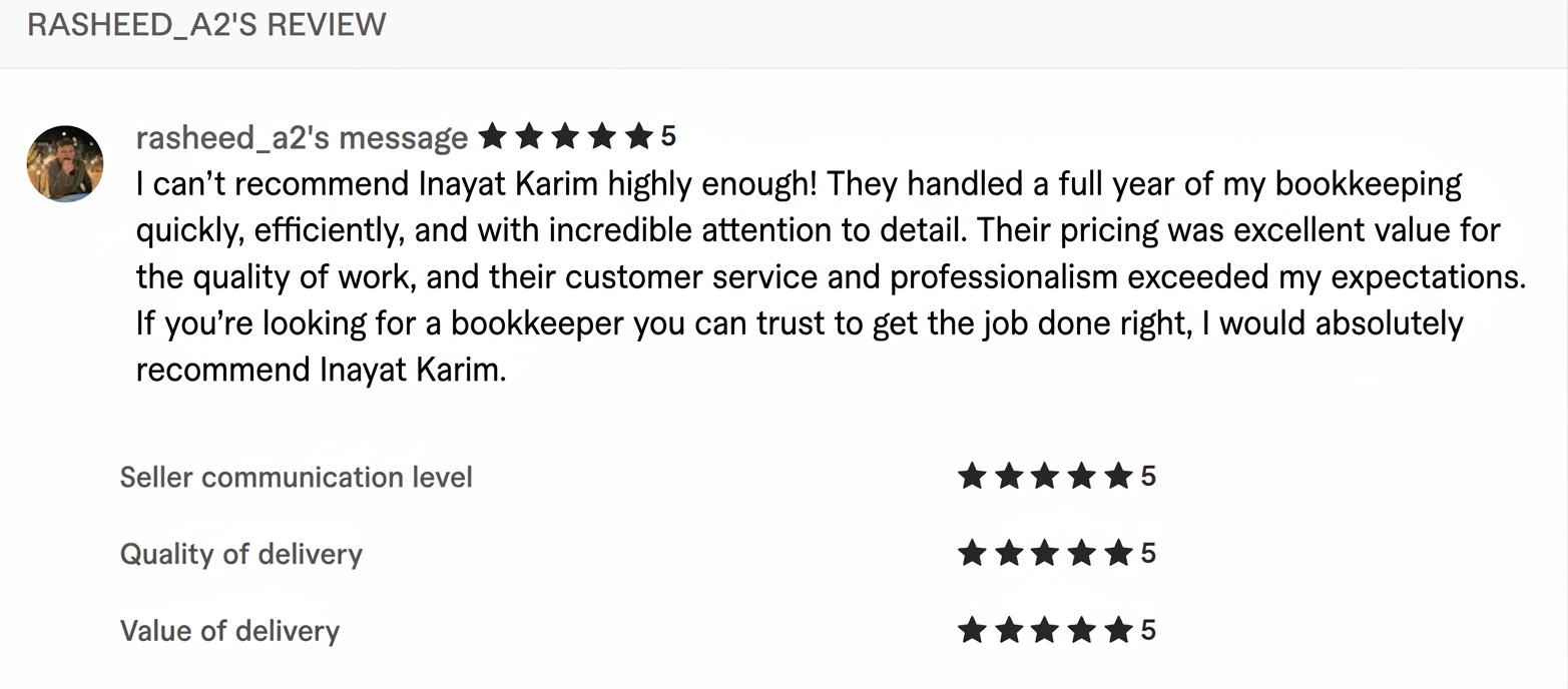 Upwork Client Review