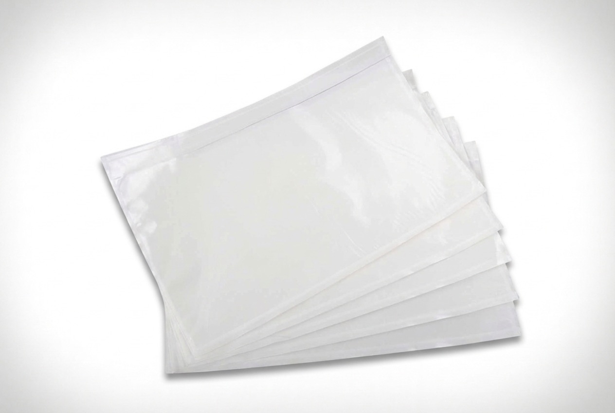 Shipping label pouches