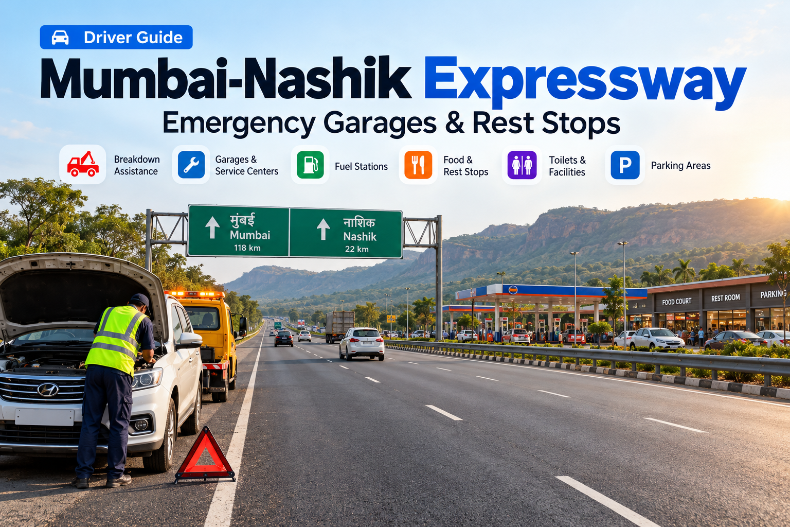 Mumbai-Nashik Expressway Driver Guide: Emergency Garages & Rest Stops
