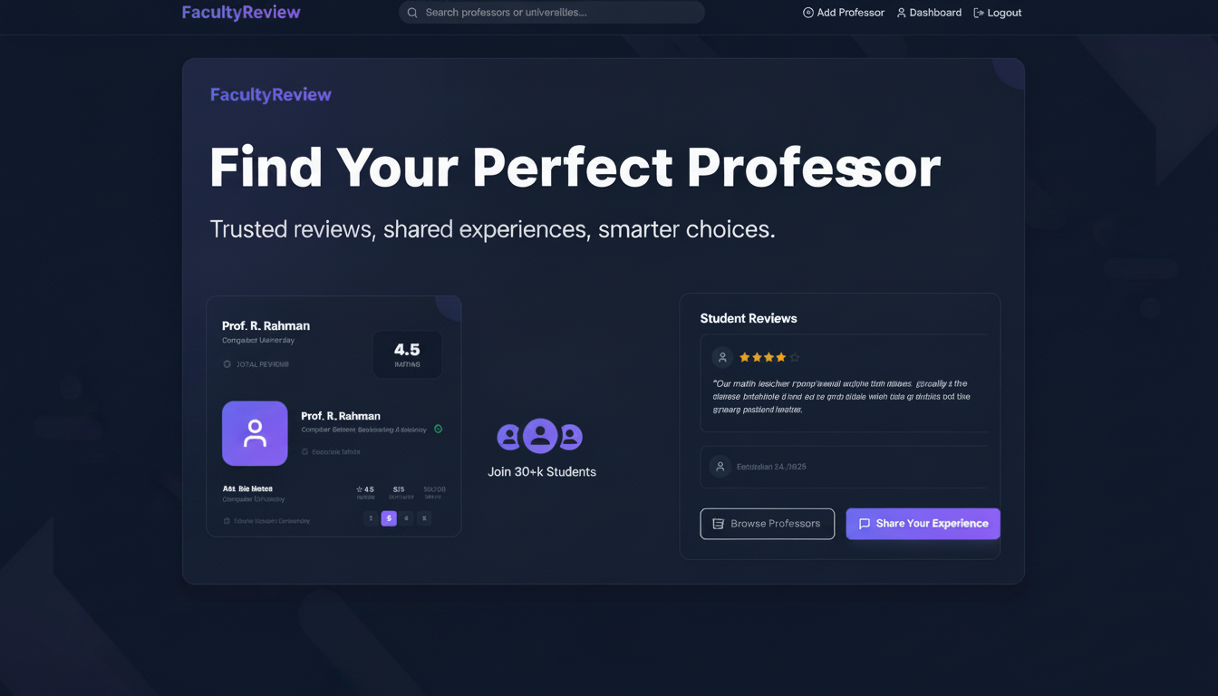 Faculty Review Platform