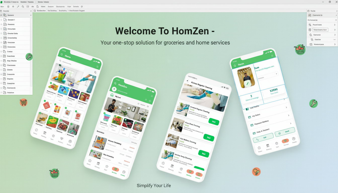 HomZen UI/UX Design