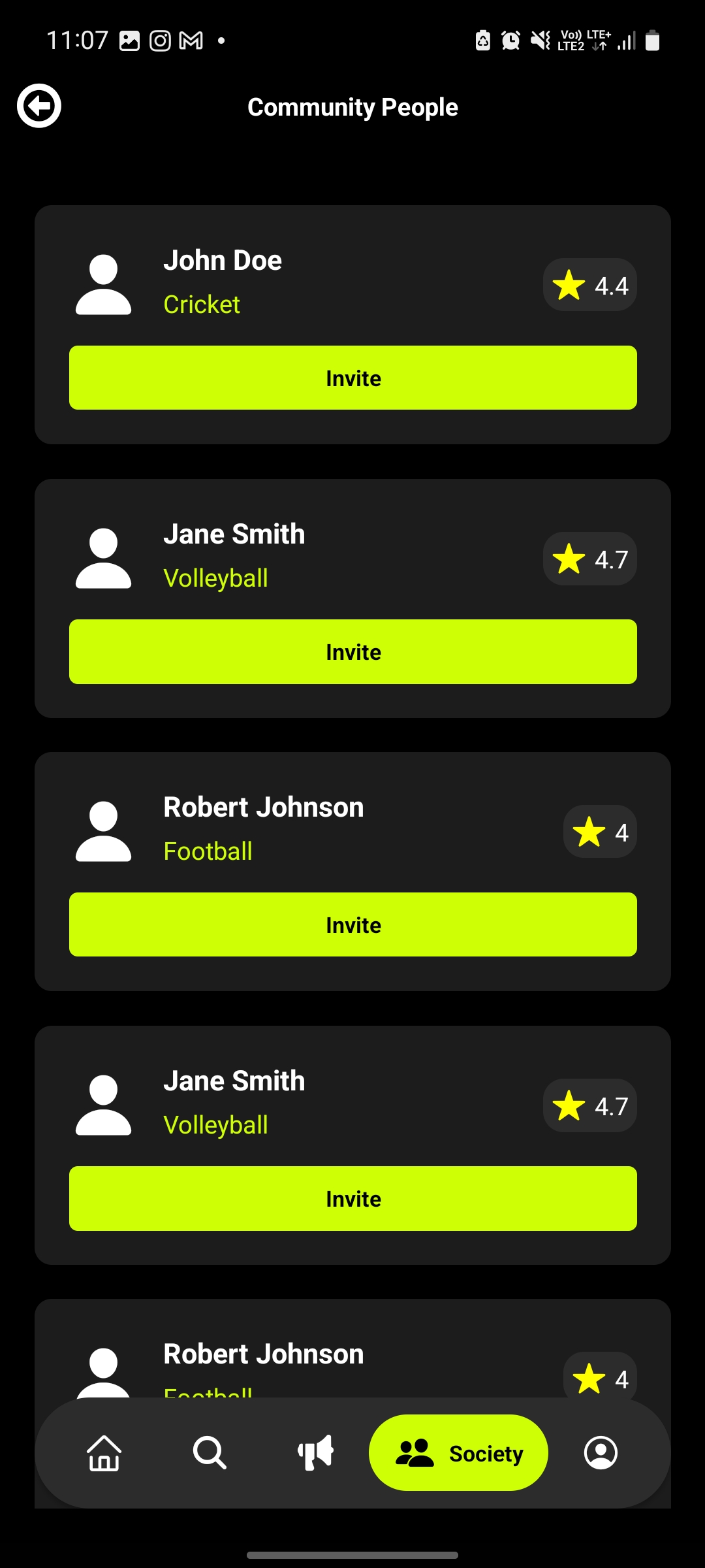 Connect with Players