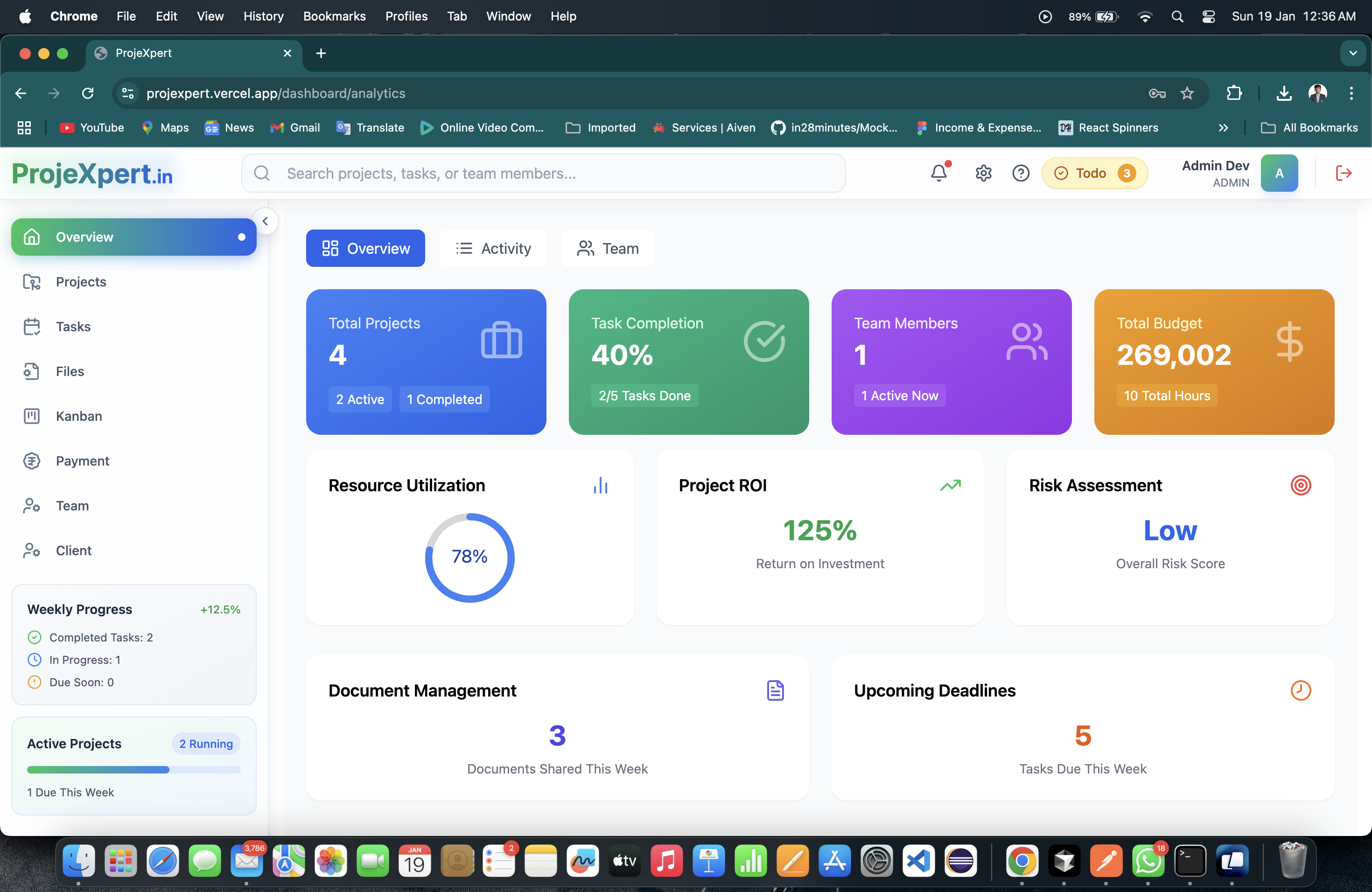 ProjeXpert screenshot 2