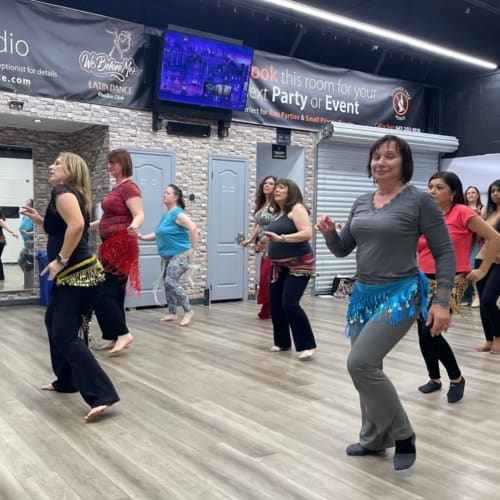 Bellydance class at Mayada's Dance & Fitness