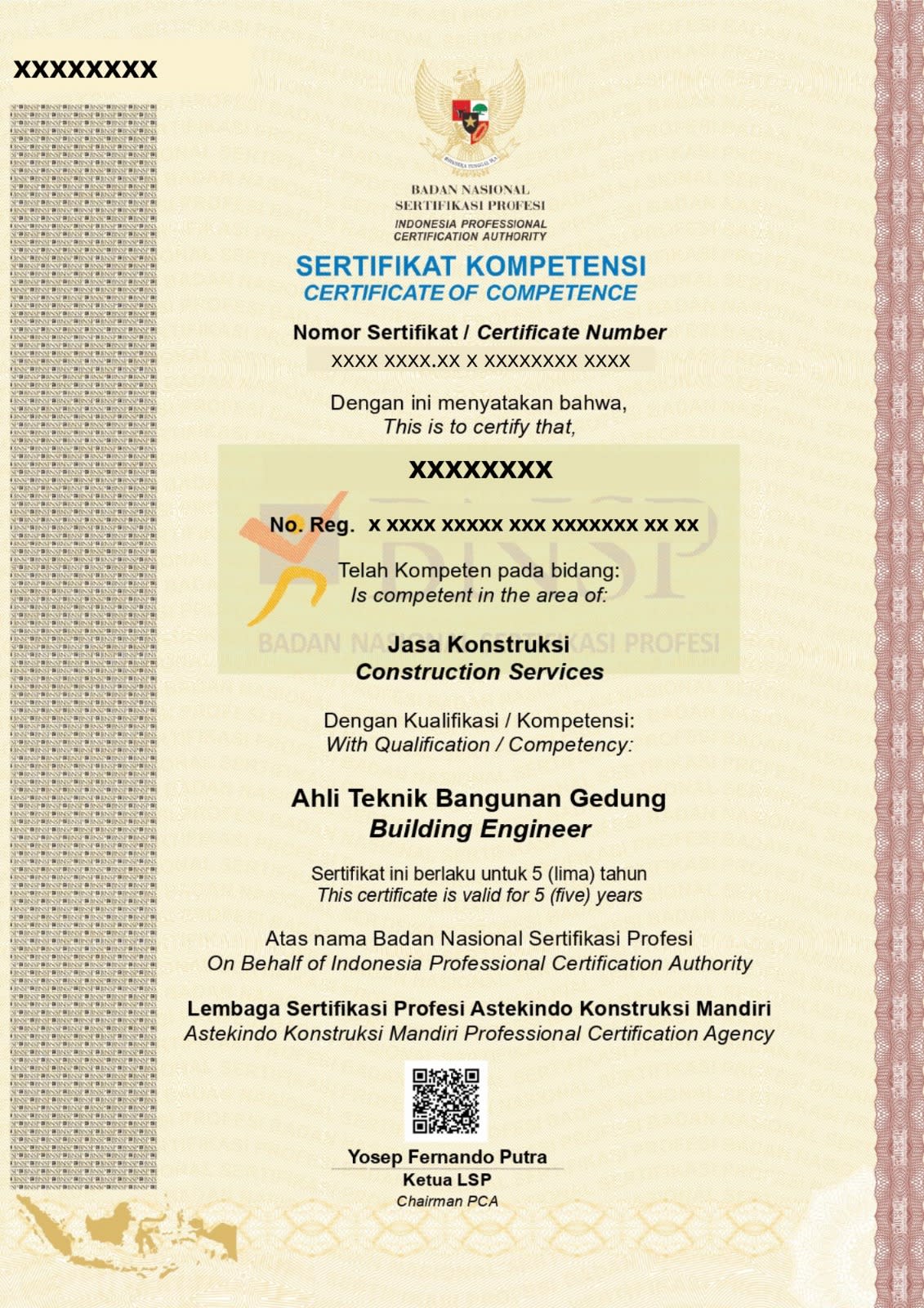 Sertifikat SKK Konstruksi
