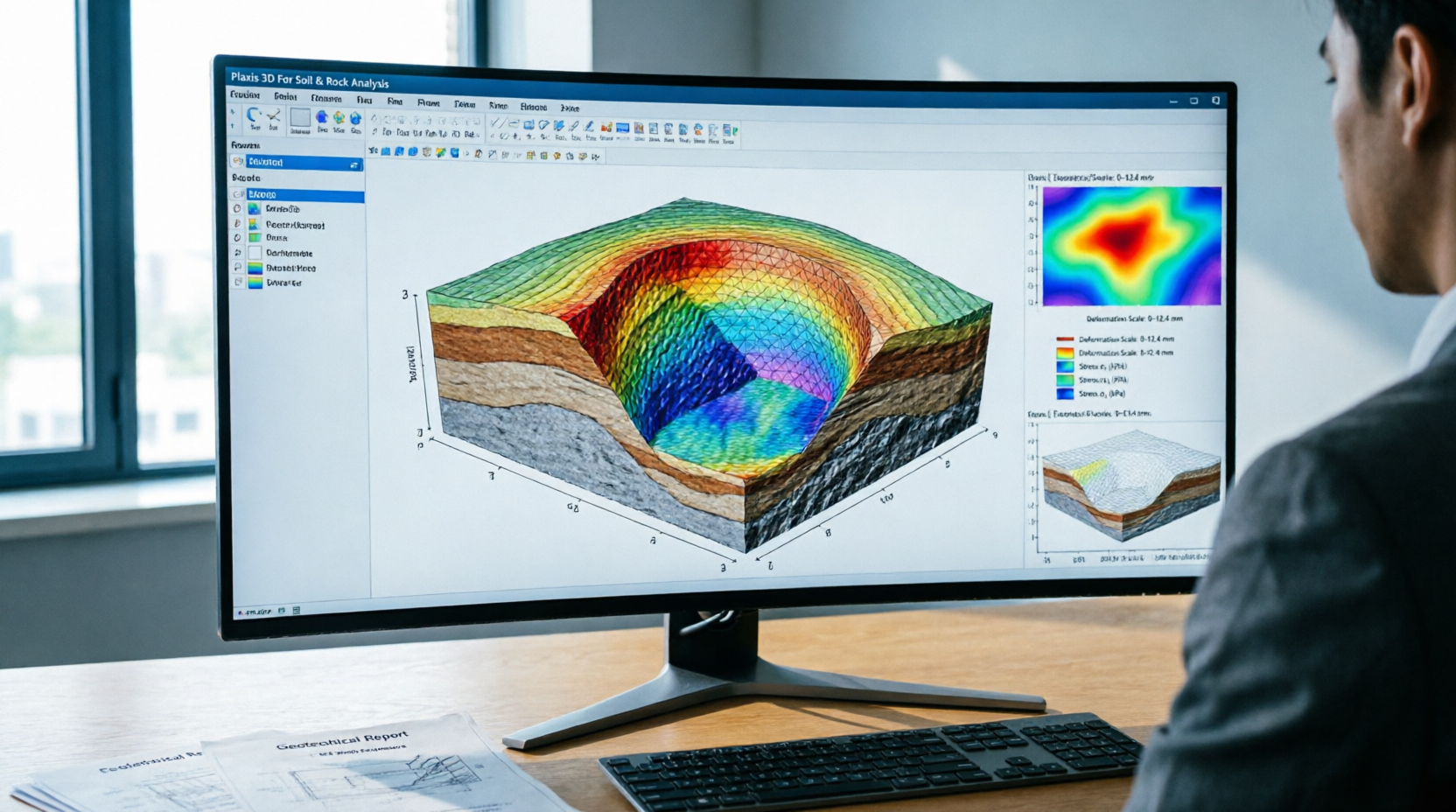 Analisis stabilitas lereng pada proyek geoteknik