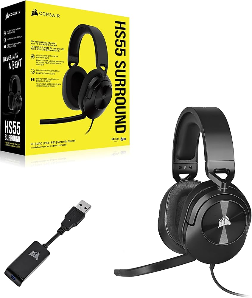 HEADSET CORSAIR HS55 STEREO NUEVO