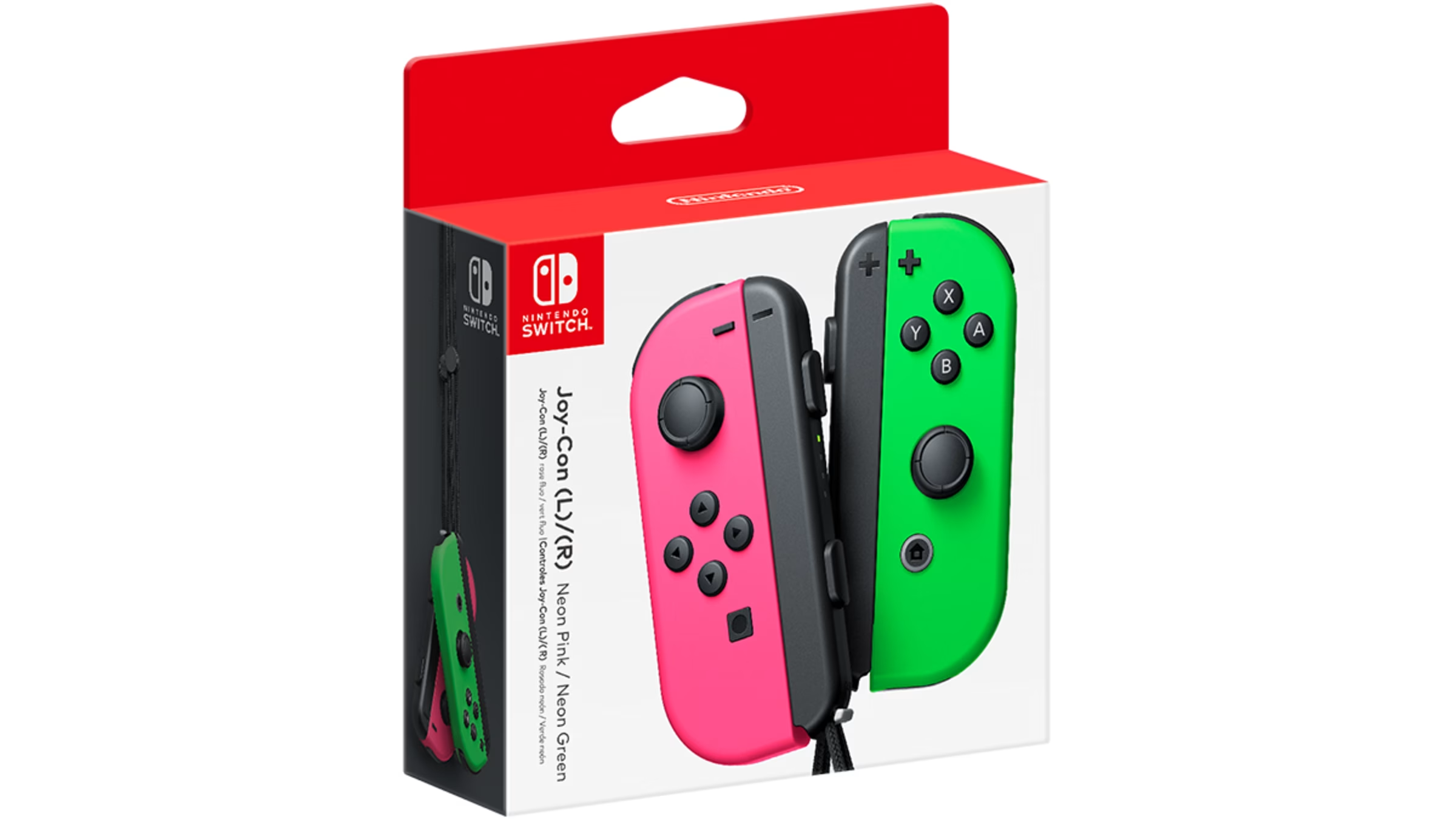 JOYCONS NINTENDO SWITCH PAR ROSA/VERDE NUEVO