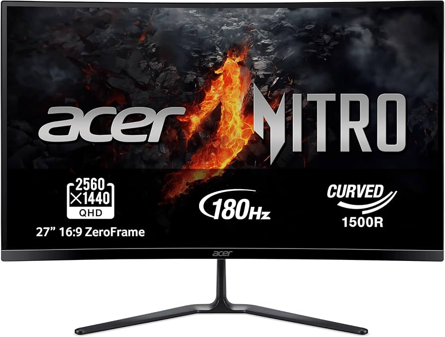 MONITOR GAMING ACER NITRO ED270U 27'' 2K CURVO WQHD 180HZ AMD FREESYNC