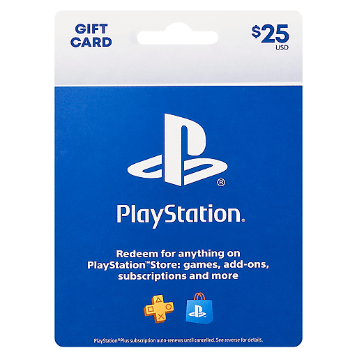 GIFT CARD PLAYSTATION 25