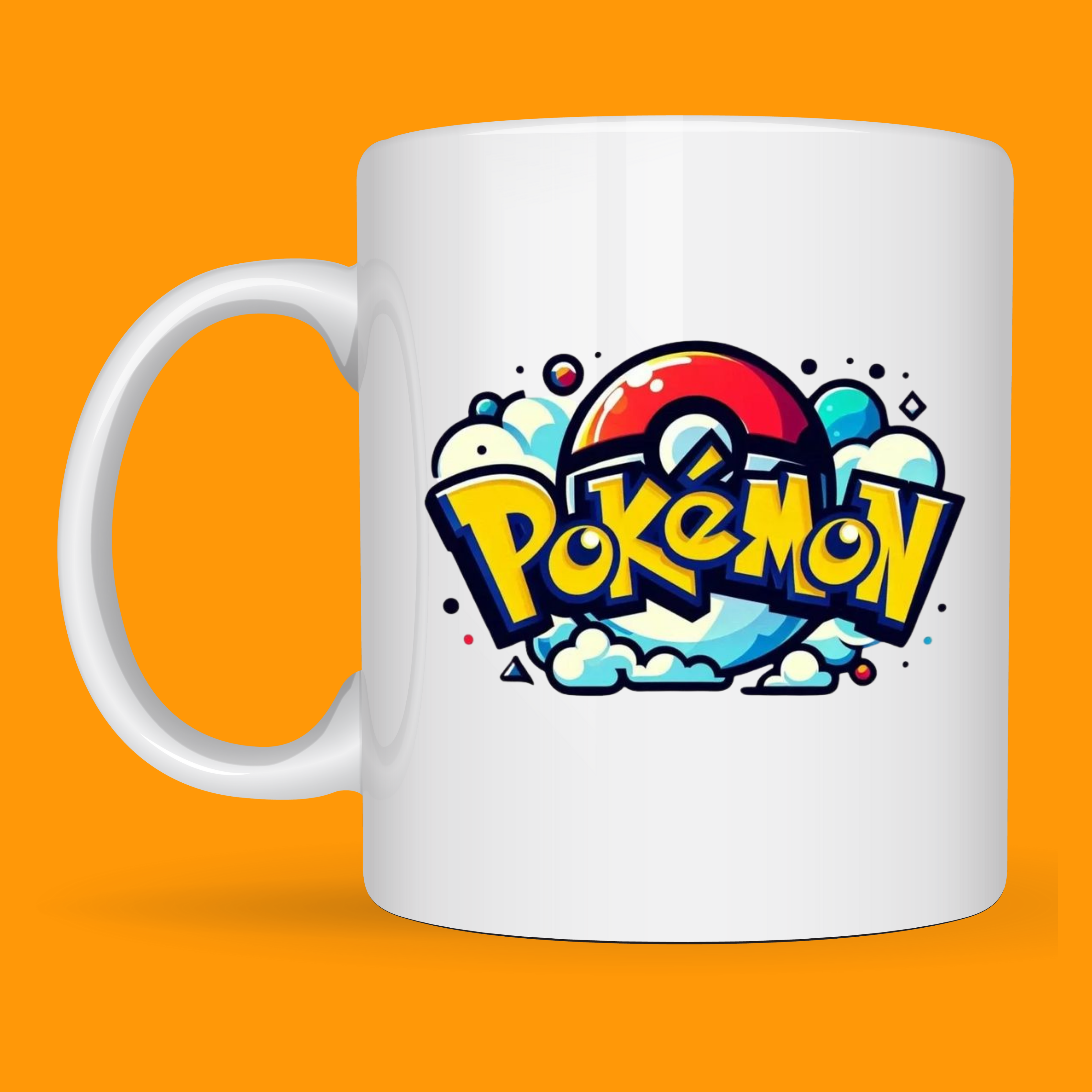 TAZA DE POKEMON-LOGO CON POKEBOLA