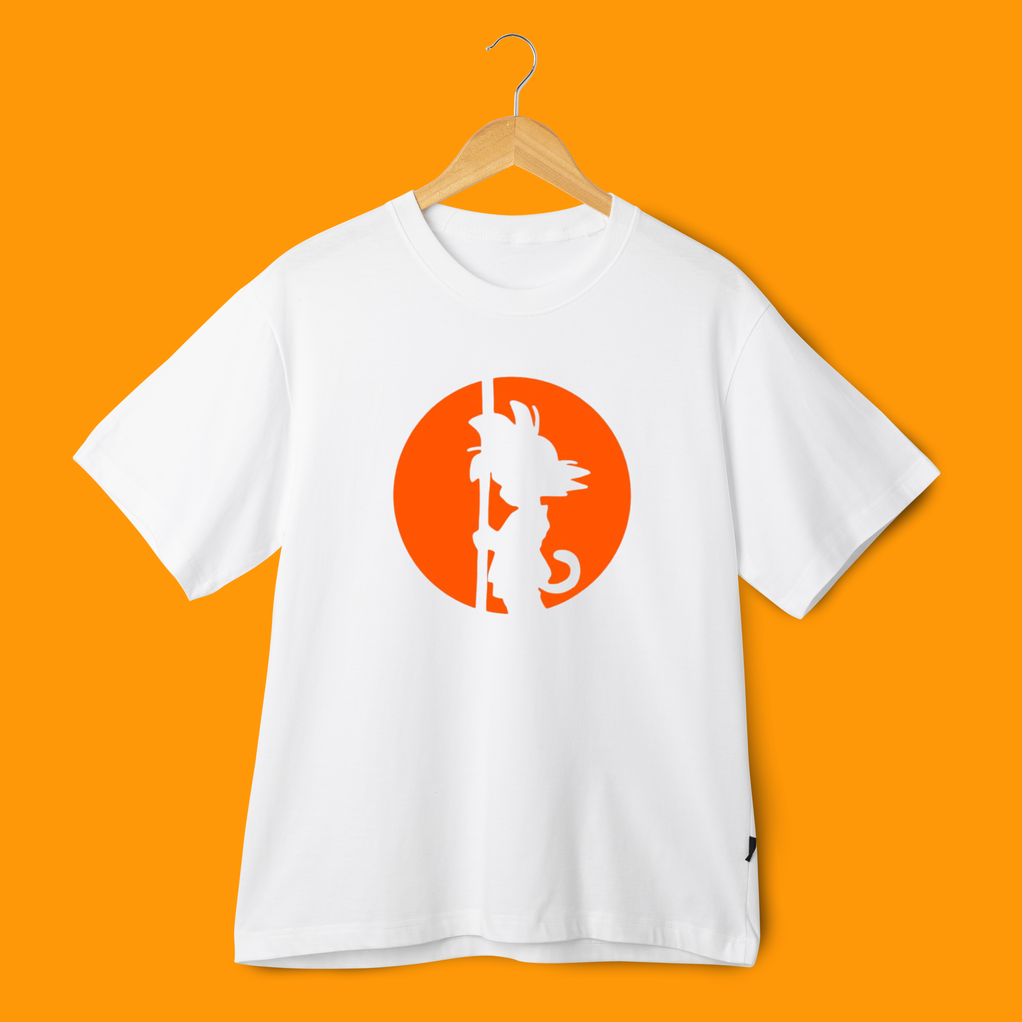 CAMISETA DE DRAGON BALL Z- GOKU PEQUEÑO NARANJA