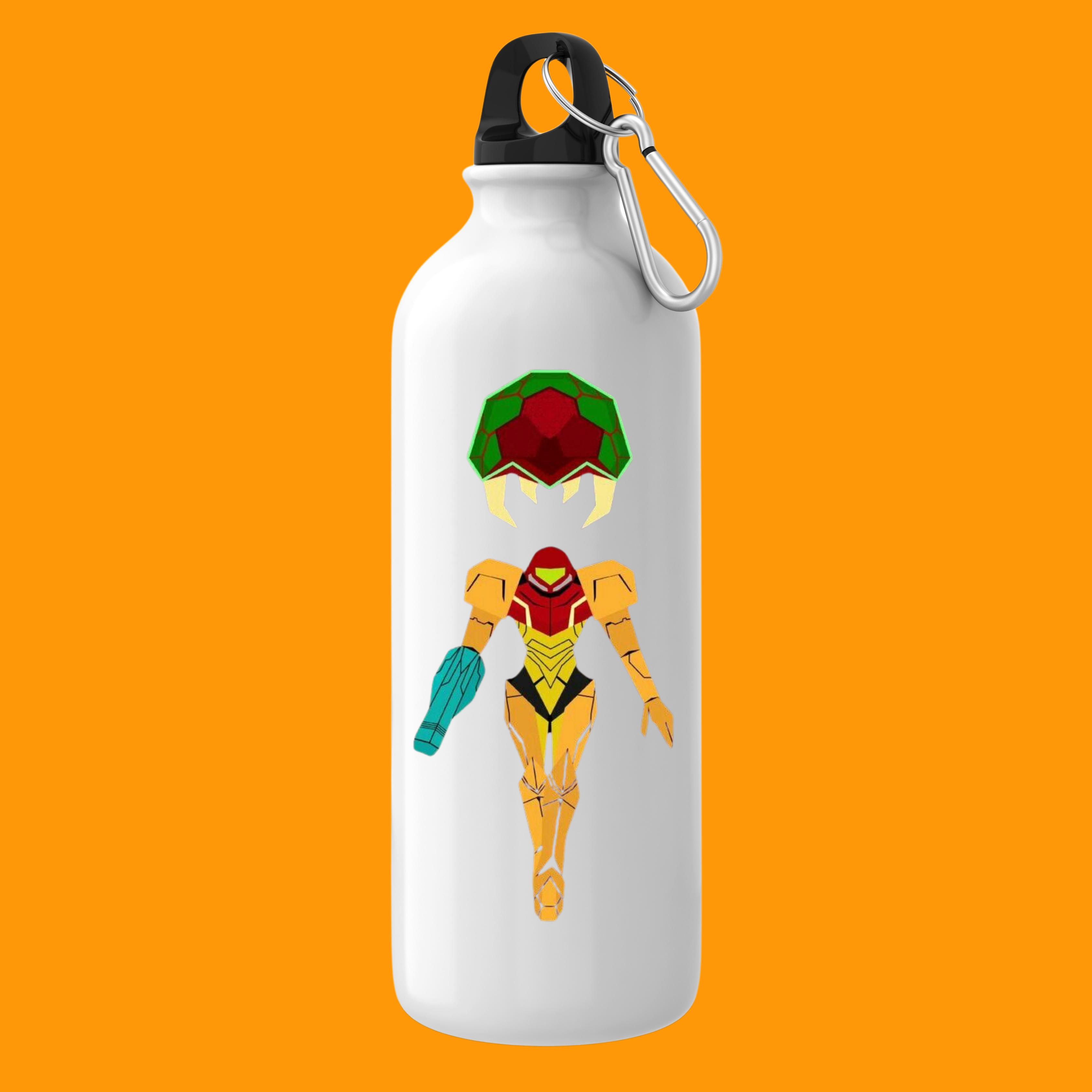 TERMO TÉRMICO DE SAMUS METROID-  SAMUS CON METROID