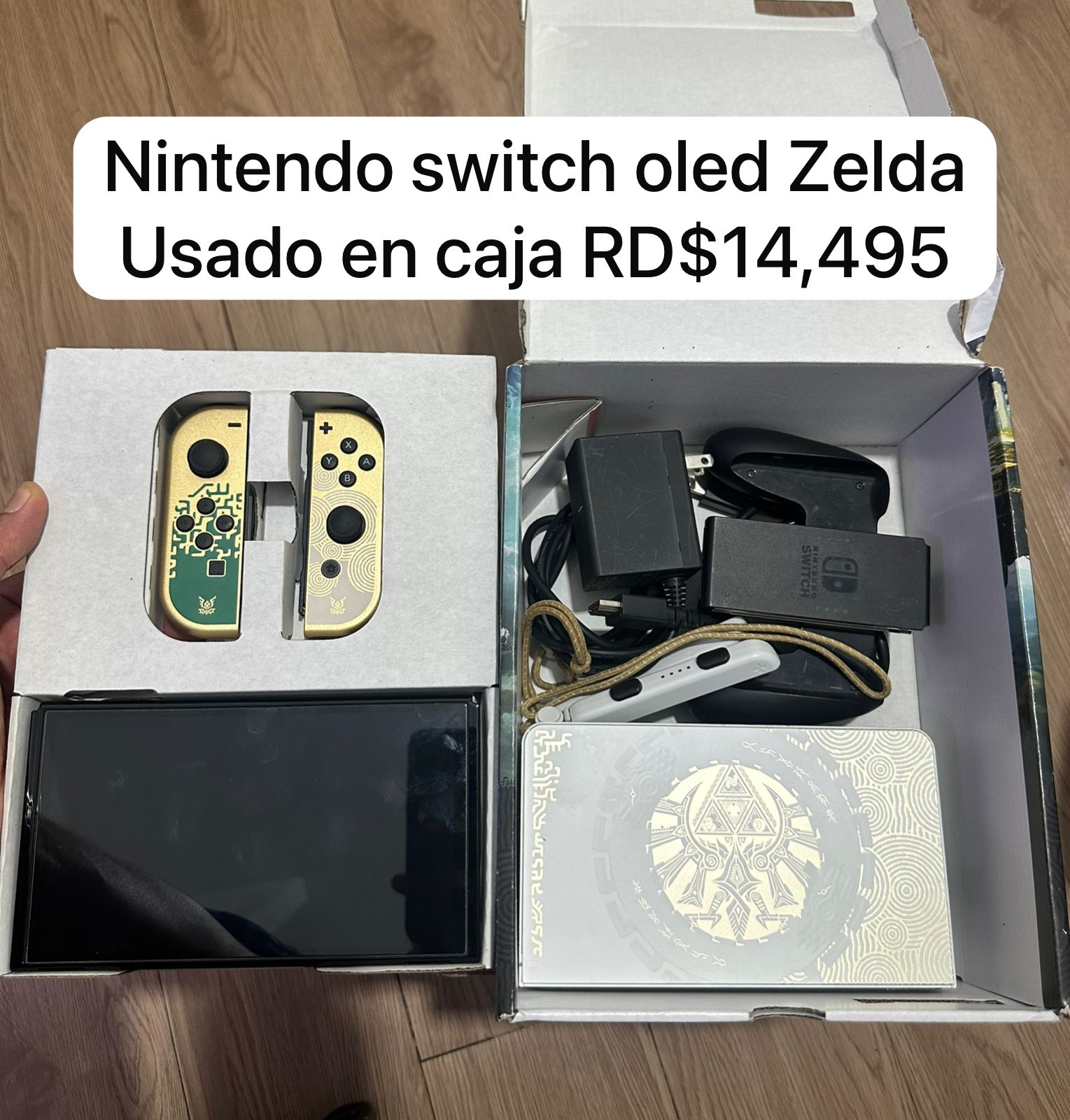 NINTENDO SWITCH OLED ZELDA USADA CON CAJA