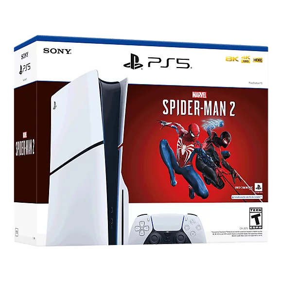 PS5 SLIM DISCO 1TB BUNBLE SPIDERMAN  NUEVO SELLADO 